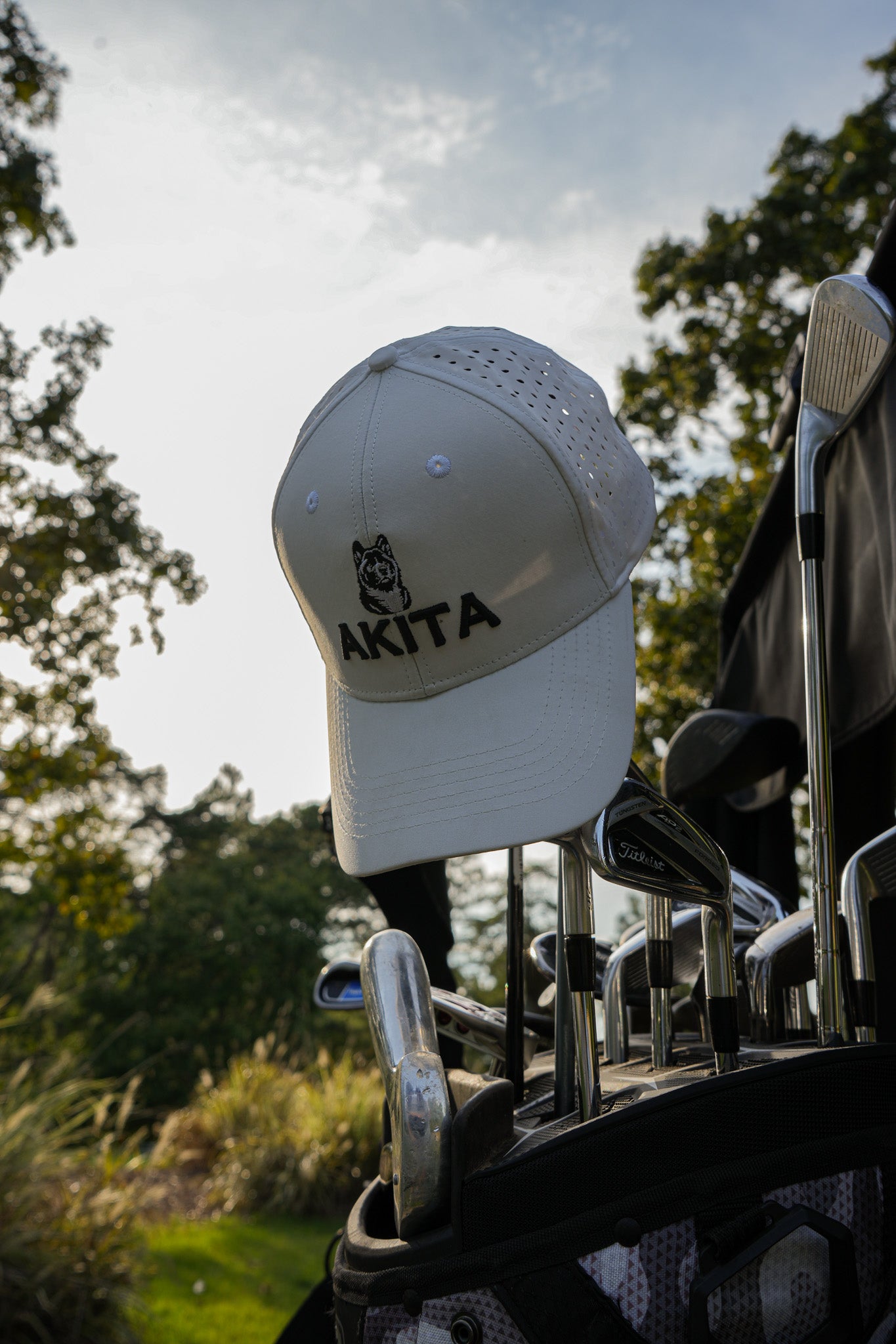 White Athletic Hat - Akita – Akita Gear